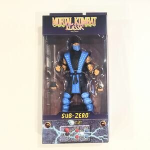 💀 MCFARLANE TOYS MORTAL KOMBAT KLASSIC SUB-ZERO 7IN ACTION FIGURE In Hand 💀